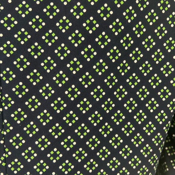 Brooks Brothers Long Sleeve Green Blue Pattern Sheath Dress Size Large - Picture 7 of 10